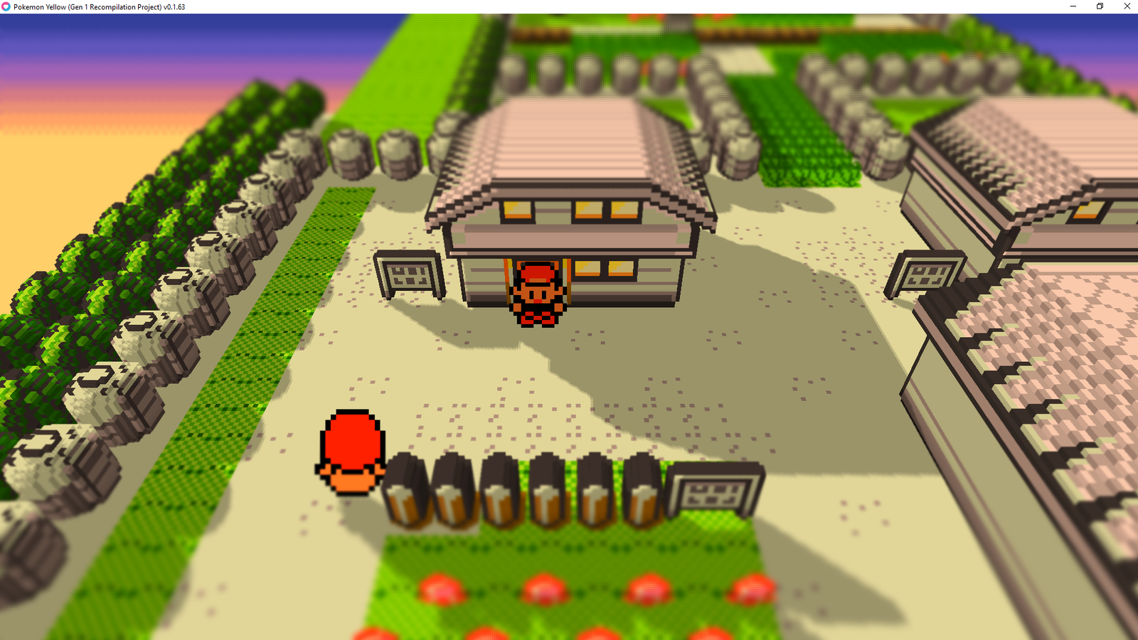 Pokémon Red, Blue e Yellow em 3D usando mod